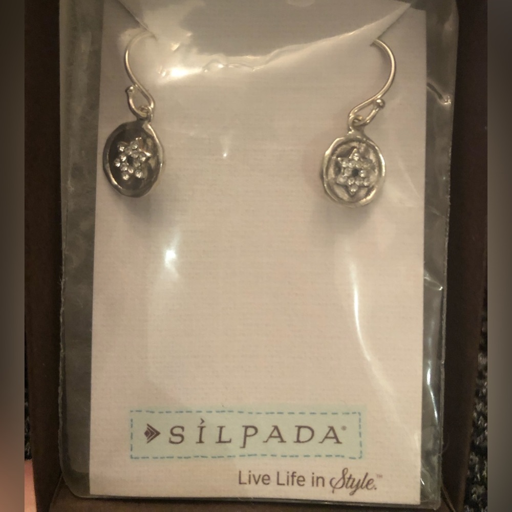 Silpada Star of David Earrings